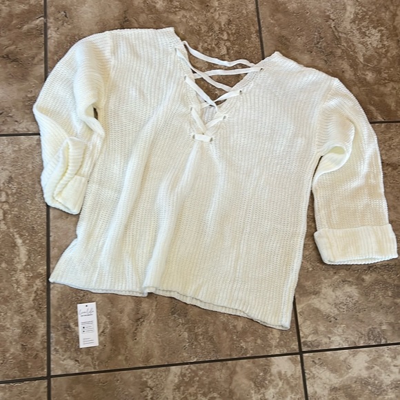 CUPSHE oversized v-neck sweater - Picture 3 of 3